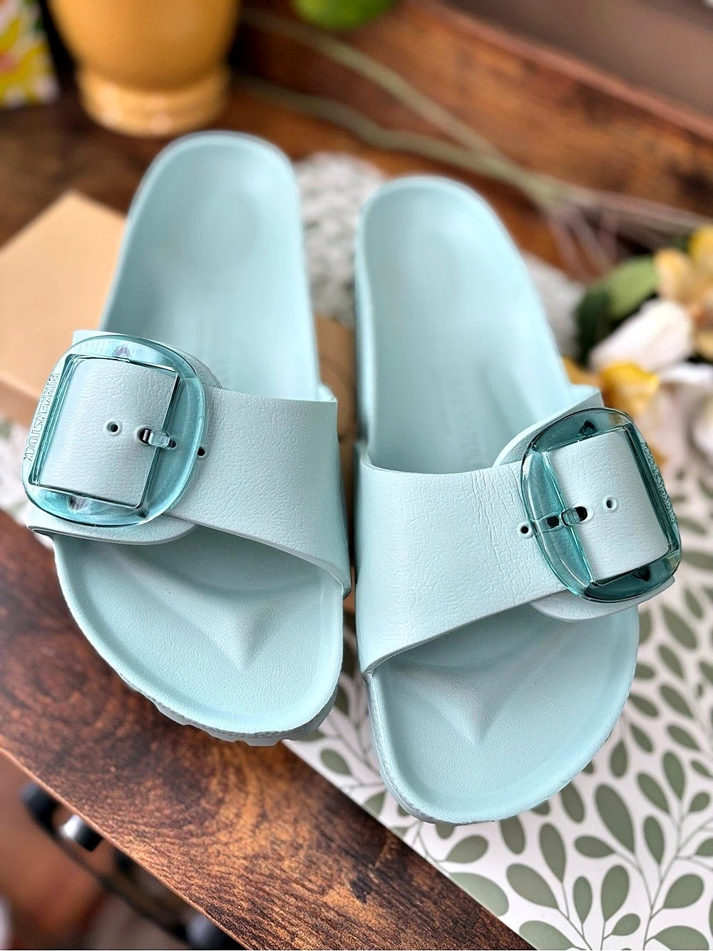 Birkenstock Madrid Sandals in Surf Green EU 39